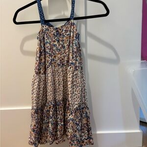 Zara Kids Floral Casual Dress - Blue and White